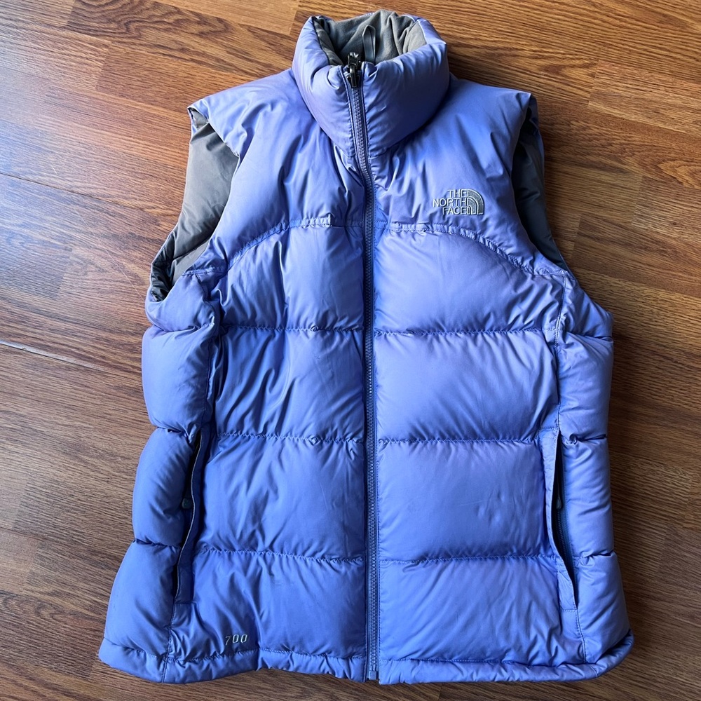 The North Face Purple Puffer 700 Vest